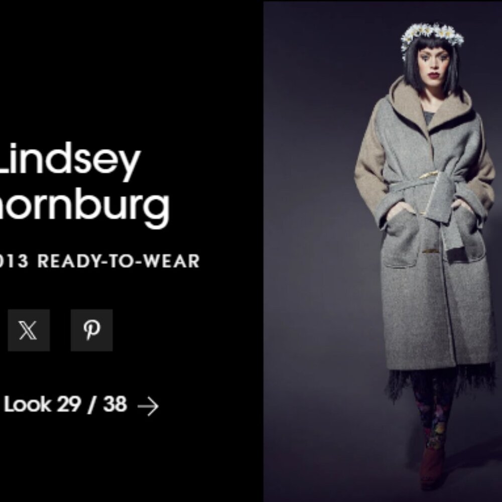 Lindsey Thornburg 2013 Fall Collection Coat Cloak